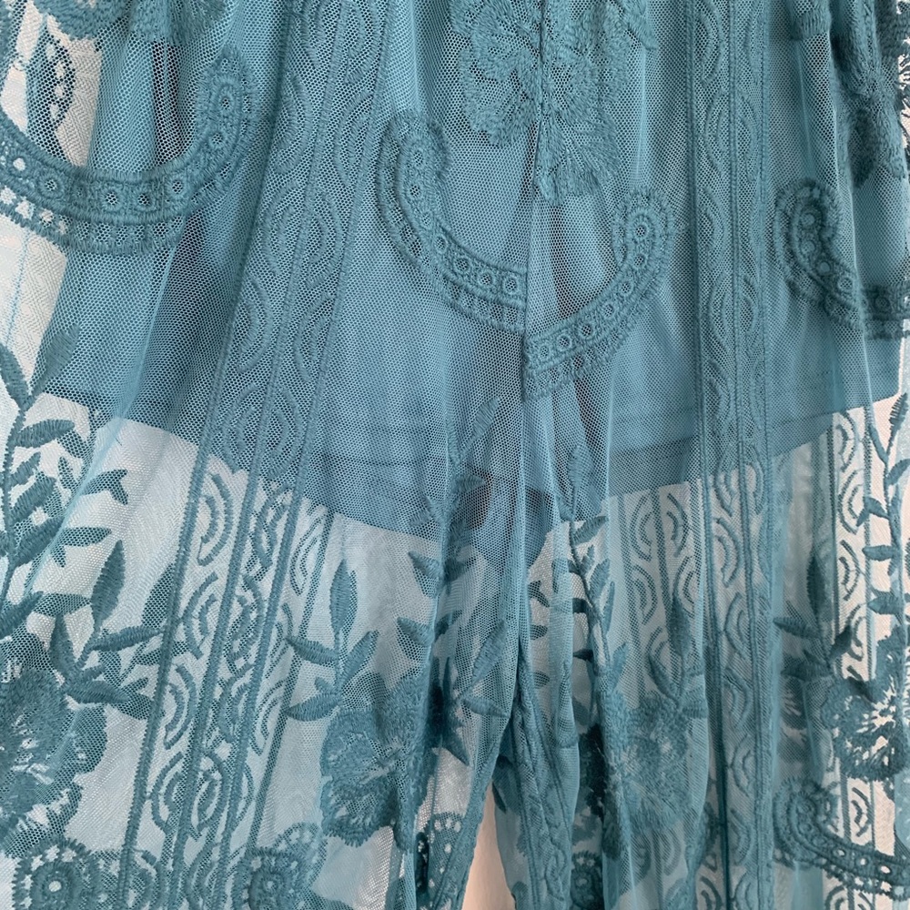 NWT Honey Punch Lace Jumpsuit with Romper under - Picture 5 of 8